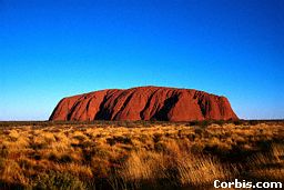 Ayers Rock Under a Blue Sky