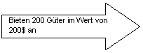 Right Arrow: Bieten 200 Gter im Wert von  200$ an